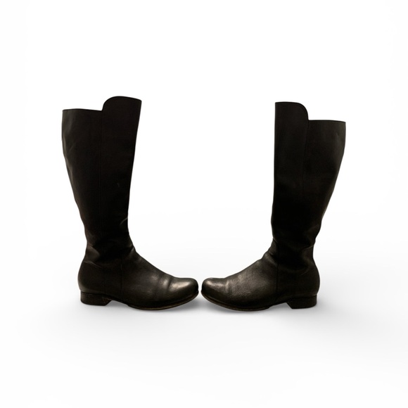 Poppy Barley Shoes - POPPY BARLEY Black Knee-High Leather Boots